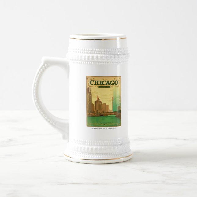 Chicago, IL - St. Patrick's Day Beer Stein (Left)