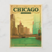 Chicago, IL - St. Patrick's Day Postcard