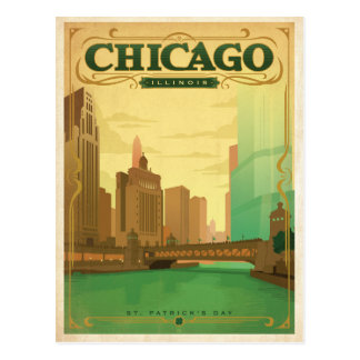Chicago, IL - St. Patrick's Day Postcard