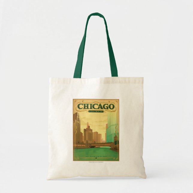 Chicago, IL - St. Patrick's Day Tote Bag (Front)