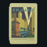 Chicago, IL - The Magnificent Mile iPad Mini Cover<br><div class="desc">Anderson Design Group is an award-winning illustration and design firm in Nashville,  Tennessee. Founder Joel Anderson directs a team of talented artists to create original poster art that looks like classic vintage advertising prints from the 1920s to the 1960s.</div>