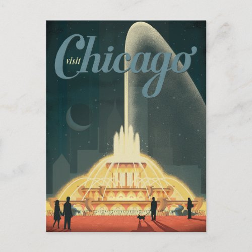 Chicago IL _ Visit Chicago Postcard