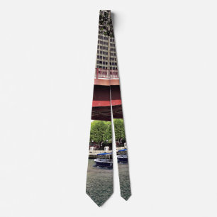 Chicago IL - Water Taxi Under Columbus Dr Bridge Neck Tie
