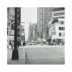 Chicago Illinois 1960's Oriental Theater Street Metal Print