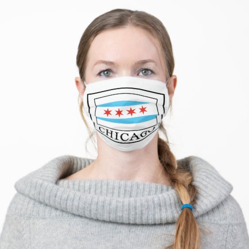 Chicago Illinois Adult Cloth Face Mask