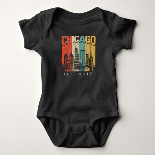 Chicago Illinois Baby Bodysuit