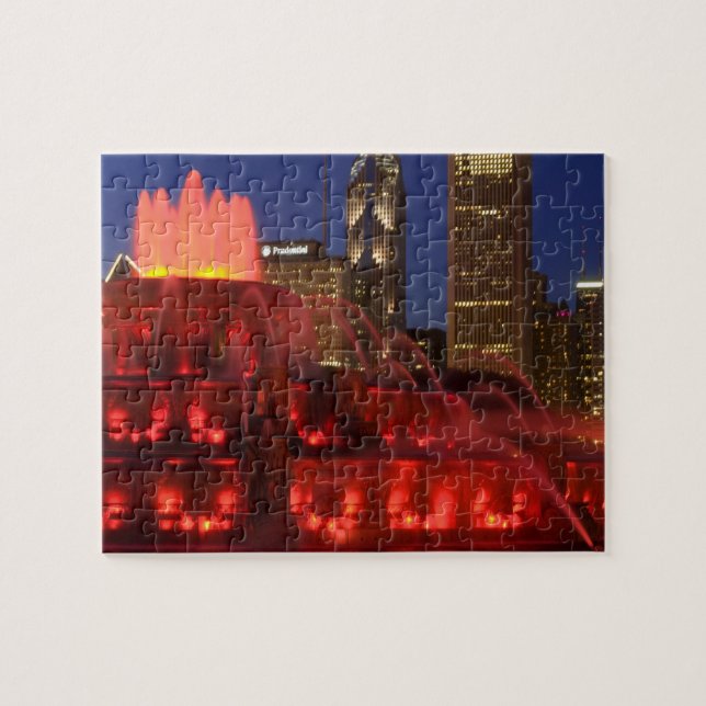 Chicago, Illinois, Buckingham Fountain Jigsaw Puzzle (Horizontal)