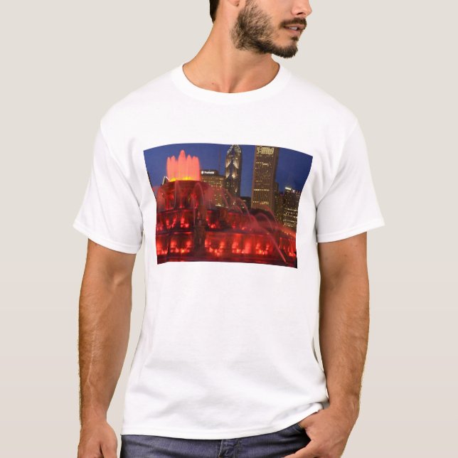 Chicago, Illinois, Buckingham Fountain T-Shirt (Front)