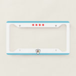 Chicago (illinois) City Flag License Plate Frame at Zazzle