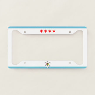 Chicago (Illinois) city flag License Plate Frame