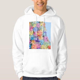 Chicago Illinois City Map Hoodie