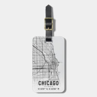 Chicago, Illinois City Map Topography