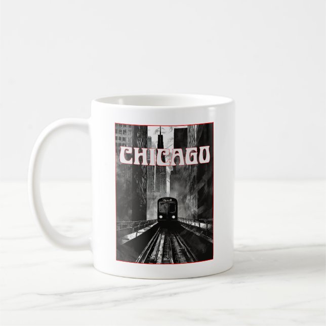 Chicago Illinois Coffee Mug (Left)