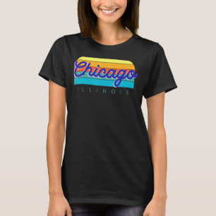 CHICAGO ILLINOIS - colorful vintage retro T-Shirt