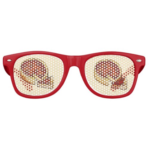 Chicago Illinois Deep Dish Pepperoni Pizza Foodie Retro Sunglasses