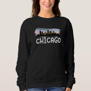 Chicago Illinois Home State Chicago Downtown City Sweatshirt