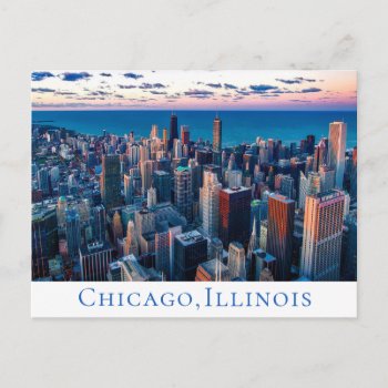 Chicago Illinois ( Il ) United States  America Usa Postcard by merrydestinations at Zazzle