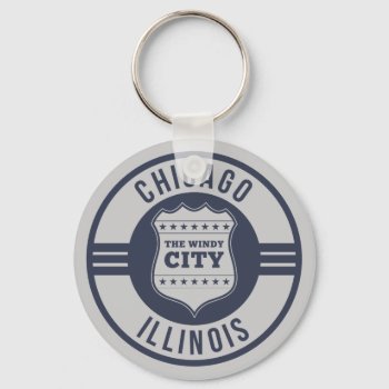 Chicago  Illinois ( Il )   United States Usa Keychain by merrydestinations at Zazzle