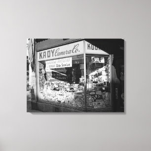 Chicago Illinois Kady Camera Co Store Window 50's Canvas Print