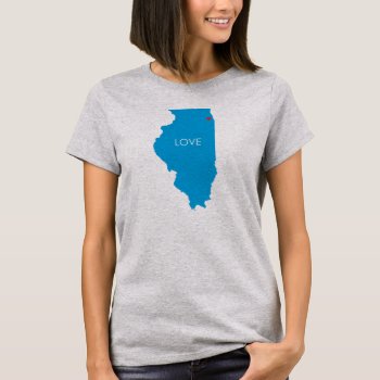 Chicago Illinois Love This City T-shirt by TheChicagoShop at Zazzle