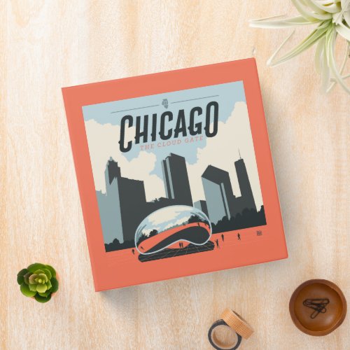 Chicago Illinois  Millennium Park 3 Ring Binder