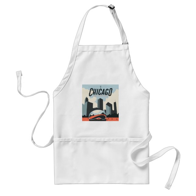 Chicago, Illinois | Millennium Park Adult Apron (Front)