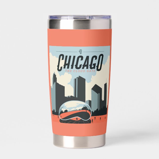 Chicago, Illinois | Millennium Park Insulated Tumbler (Front)
