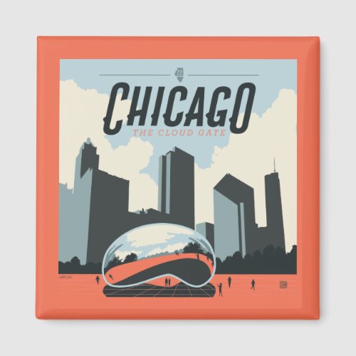 Chicago Illinois  Millennium Park Magnet