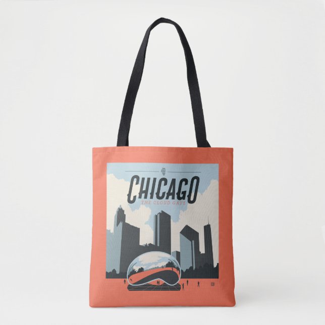 Chicago, Illinois | Millennium Park Tote Bag (Front)