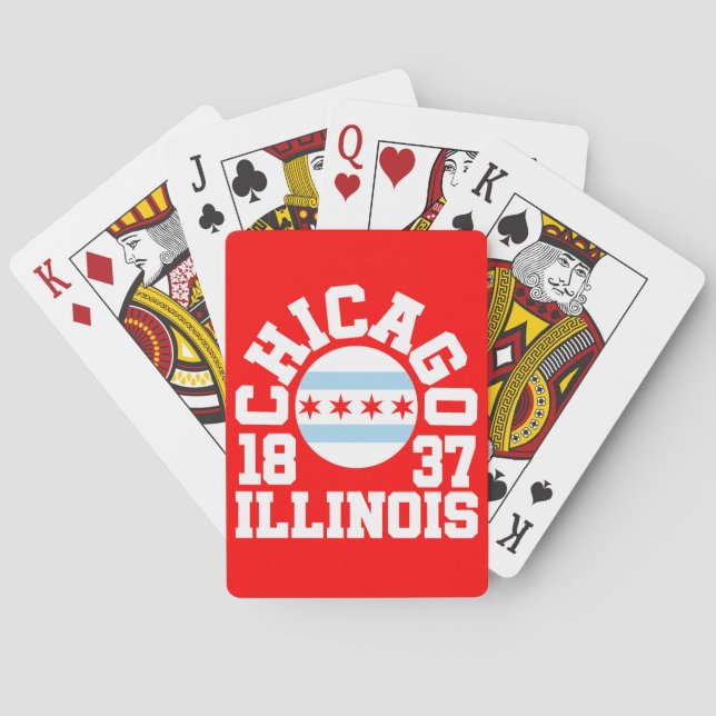Chicago,Illinois Poker Cards (Back)