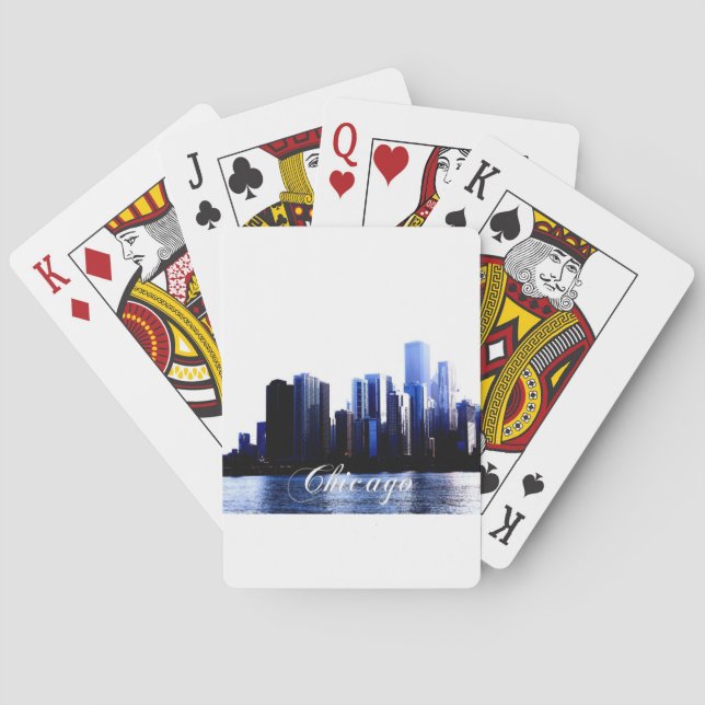 Chicago Illinois Poker Cards (Back)