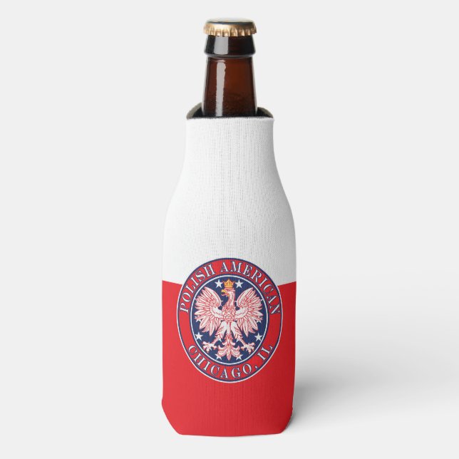 Chicago Illinois Polish Bottle Cooler (Bottle Front)