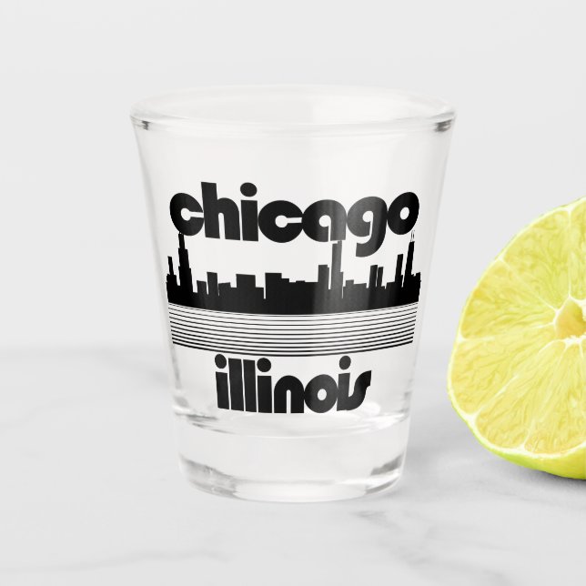 Chicago,Illinois Shot Glass (Front)