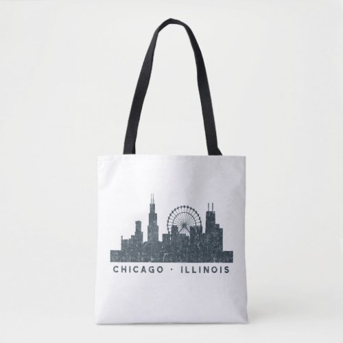 Chicago Illinois Skyline Architecture Art Gifts Tote Bag