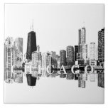 Chicago, Illinois skyline Ceramic Tile