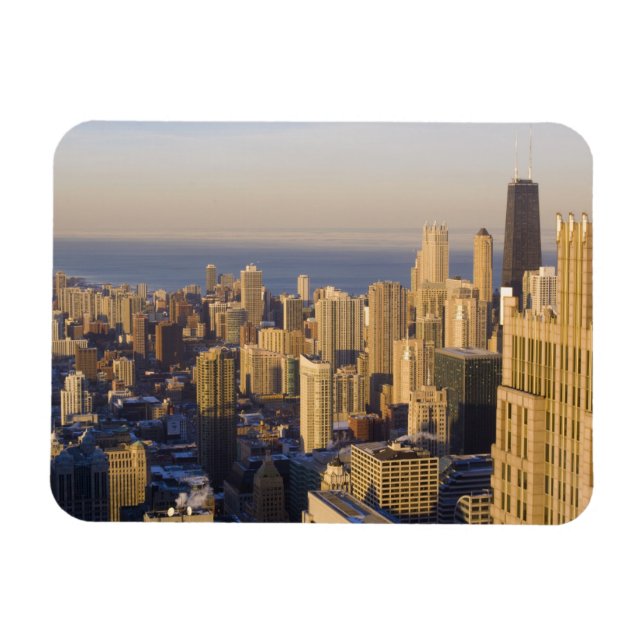 Chicago, Illinois, Skyline from the Sears Tower Magnet (Horizontal)