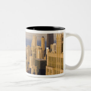 Chicago, Illinois, Skyline from the Sears Tower Two-Tone Coffee Mug