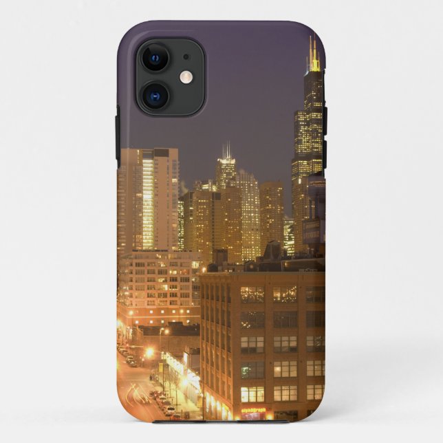 Chicago, Illinois, Skyline from West Loop at Case-Mate iPhone Case (Back)