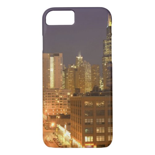 Chicago Illinois Skyline from West Loop at iPhone 87 Case