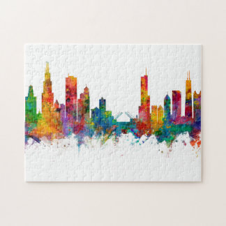 Chicago Illinois Skyline Jigsaw Puzzle