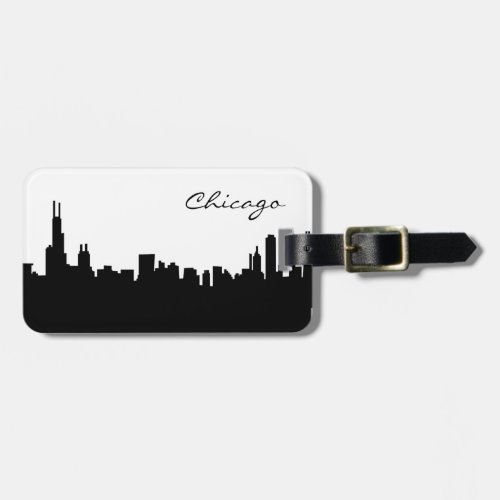 Chicago Illinois Skyline Luggage Tag