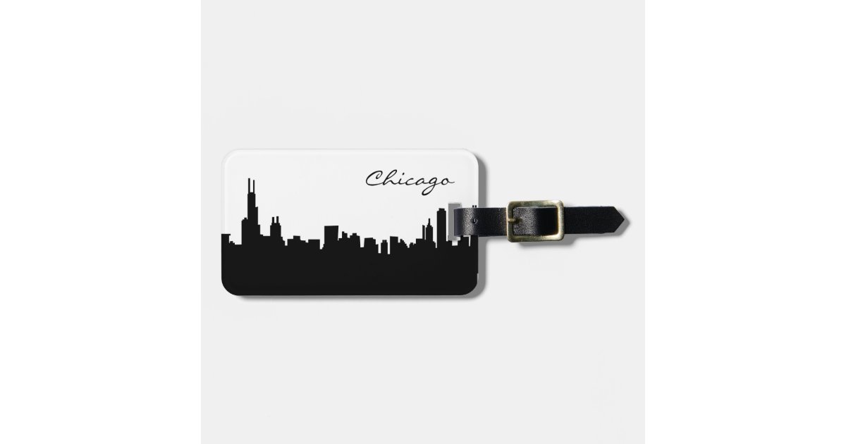 Chicago Illinois Skyline Luggage Tag Zazzle