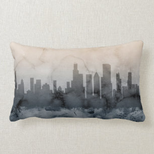 Chicago Illinois Skyline Lumbar Pillow
