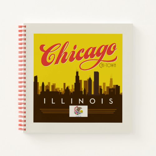 Chicago Illinois Skyline Notebook