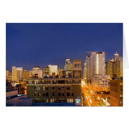Chicago, Illinois, skyline shot from West Loop Cards (Front Horizontal)
