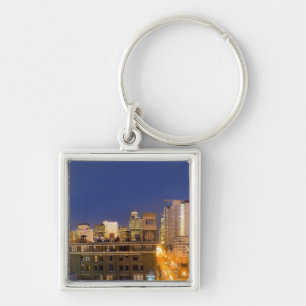 Chicago, Illinois, skyline shot from West Loop Keychain