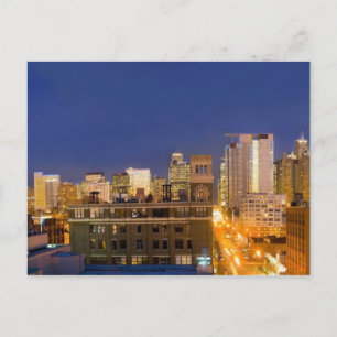 Chicago, Illinois, skyline shot from West Loop Postcard