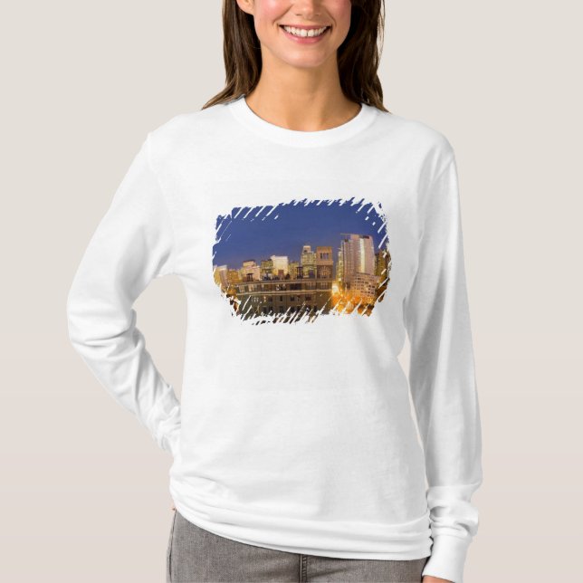 Chicago, Illinois, skyline shot from West Loop T-Shirt (Front)