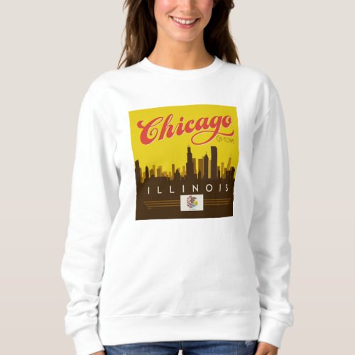 Chicago Illinois Skyline Sweatshirt