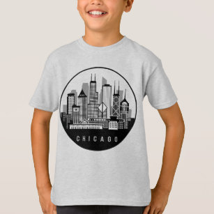 Personalized Chicago Skyline Shirt for Kids